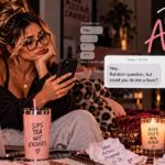 Woman staring unimpressed at a message from a man who disappeared months earlier and suddenly returned asking for a favor, representing the audacity of expecting access, effort, or help after ghosting someone.