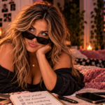 Woman lounging confidently with reminders to trust herself, use discernment, and stop overthinking, representing the realization that sometimes the answers we keep searching for are the ones we already know.