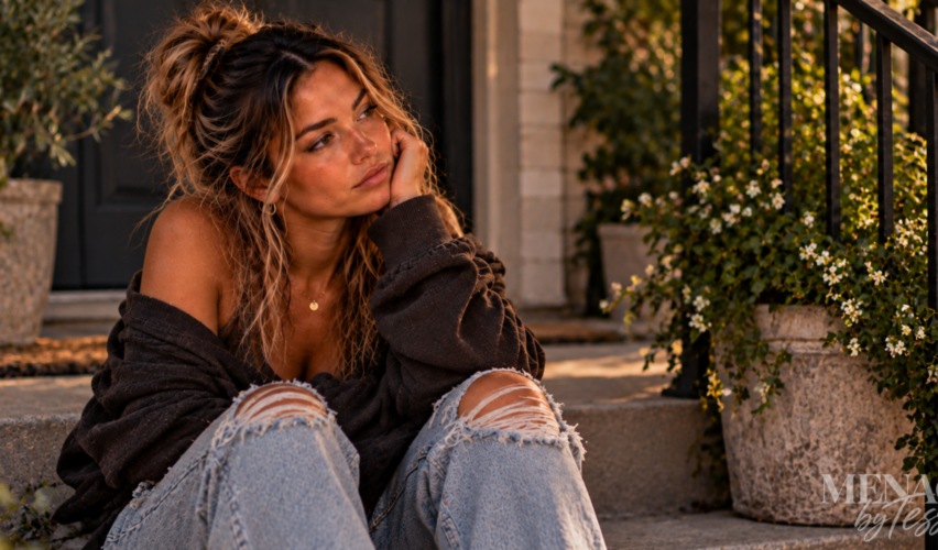 Woman sitting alone on outdoor steps with a thoughtful expression, reflecting on a truth she already knows and realizing that no matter how many times she revisits it, the answer hasn’t changed.