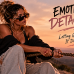 Woman gripping a fraying rope so tightly it has injured her hand, representing the painful truth that letting go can be necessary even when the relationship, memories, and feelings still mattered.